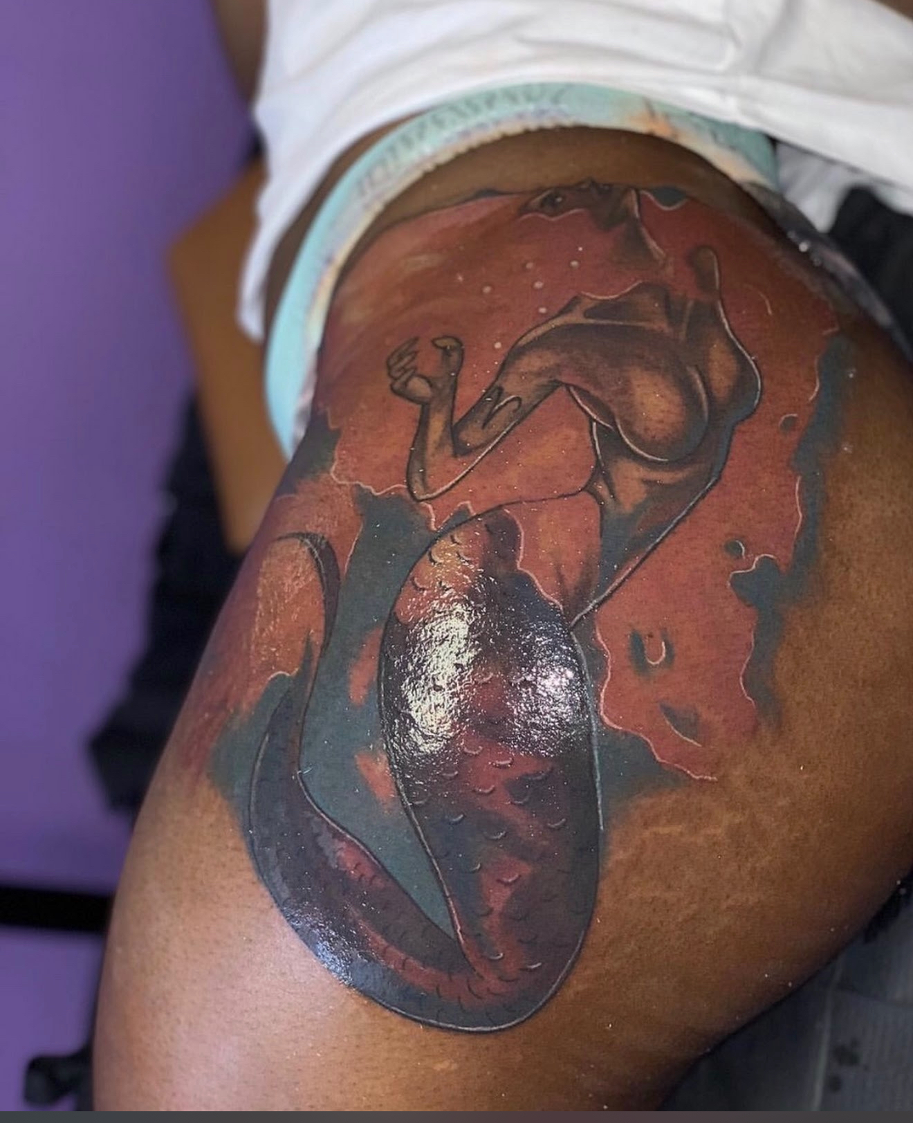 Vibrant color tattoo by Ink 102 - artistic expression